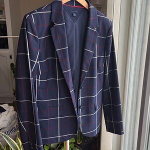 Tommy Hilfiger Dark Blue Blazer with Red Accent